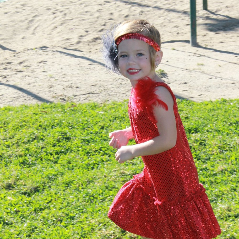 Girls Flapper costume sz 3/4